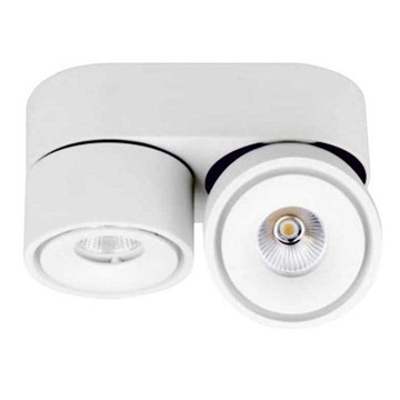 Aim Spot dobbel, 2 x 1217lm, 2700K, dimbar Hvit